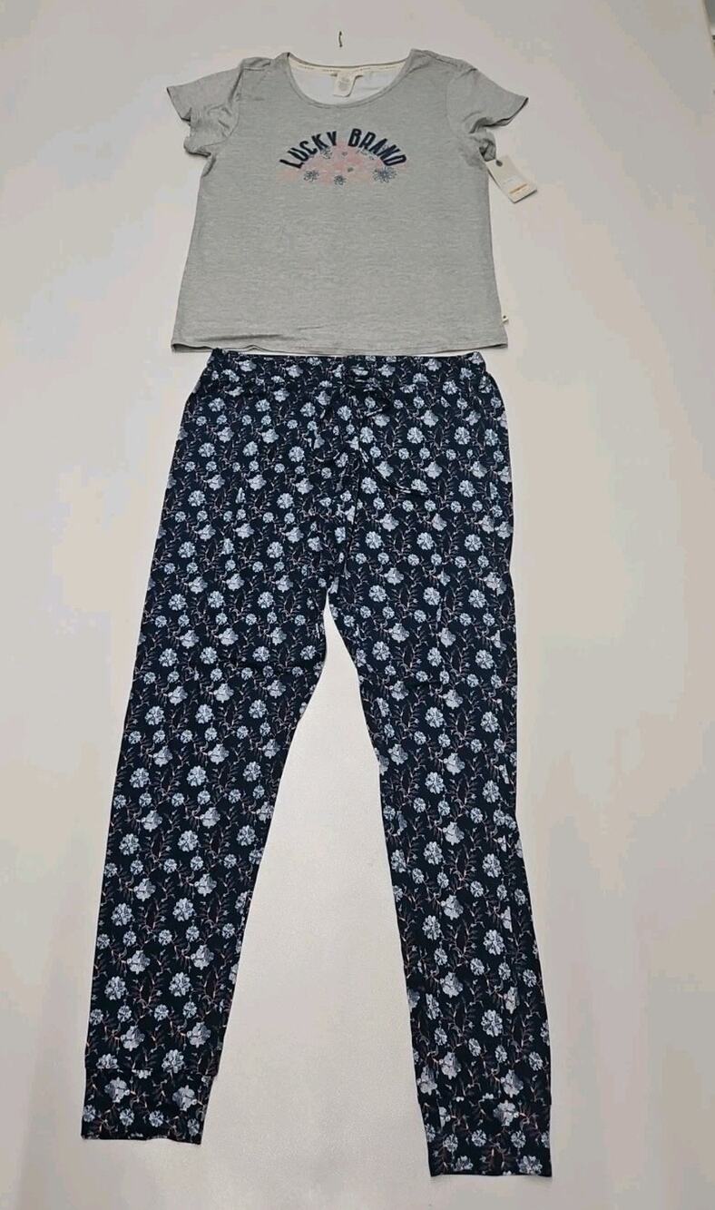 Lucky Brand 2 Piece Pajama Set Multicolor Size Small New